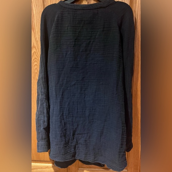 We the Free Nightdreams Slouchy Gauze Wrap‎ Top Shirt in Washed Black Size Small - Picture 8 of 11